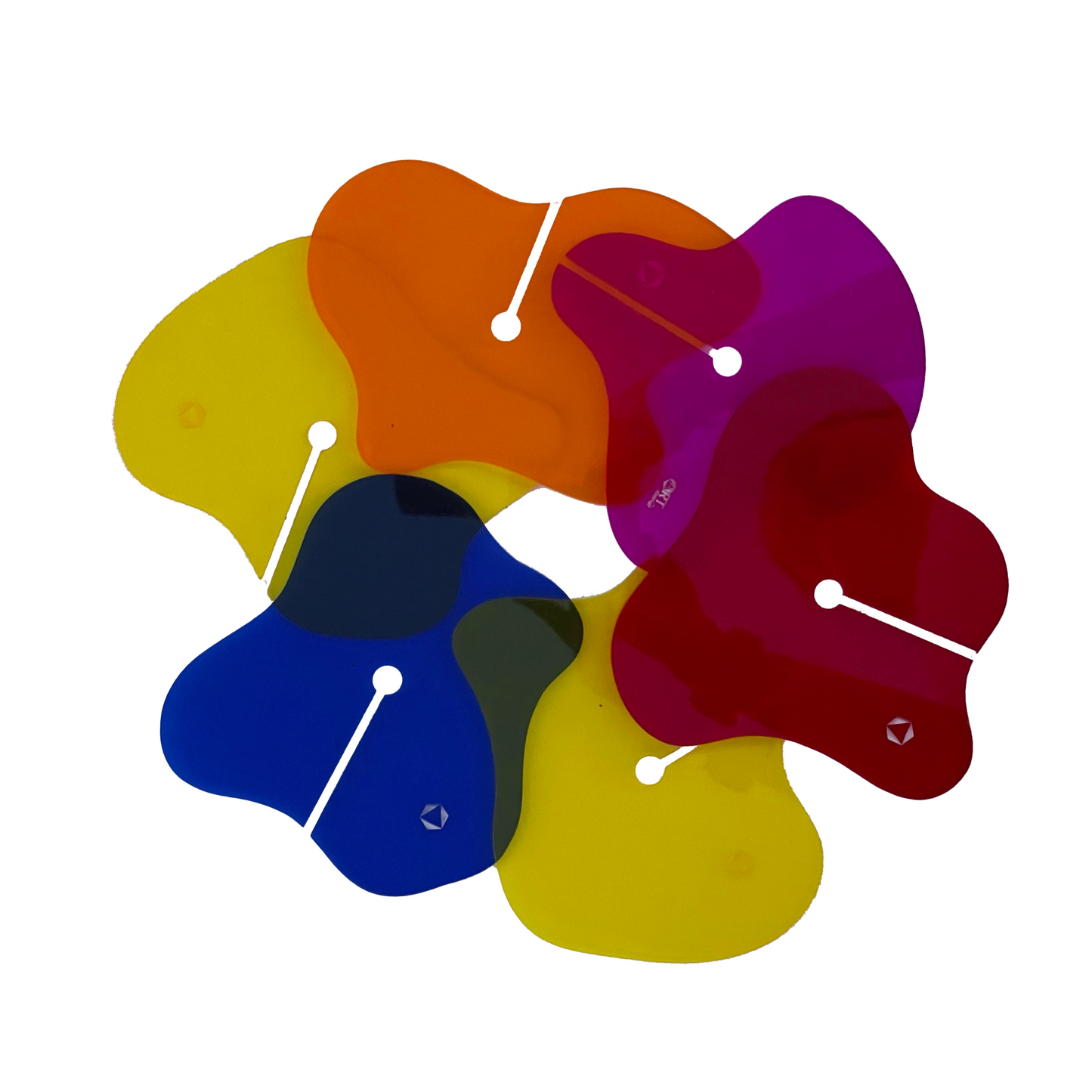 Posavasos Abstractos "Rainbow"